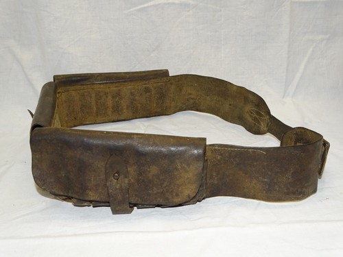 Ancienne cartouchiere cuir - cartouchiere,